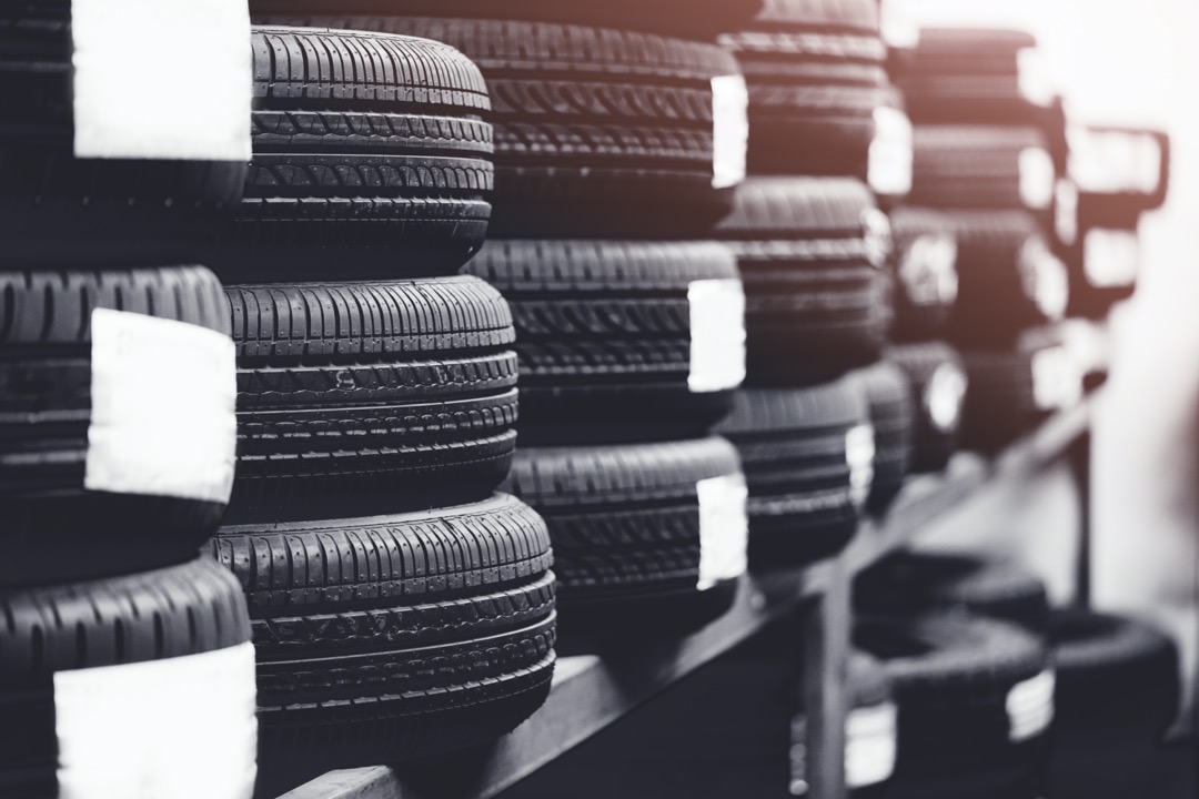 Tires in storage for winter