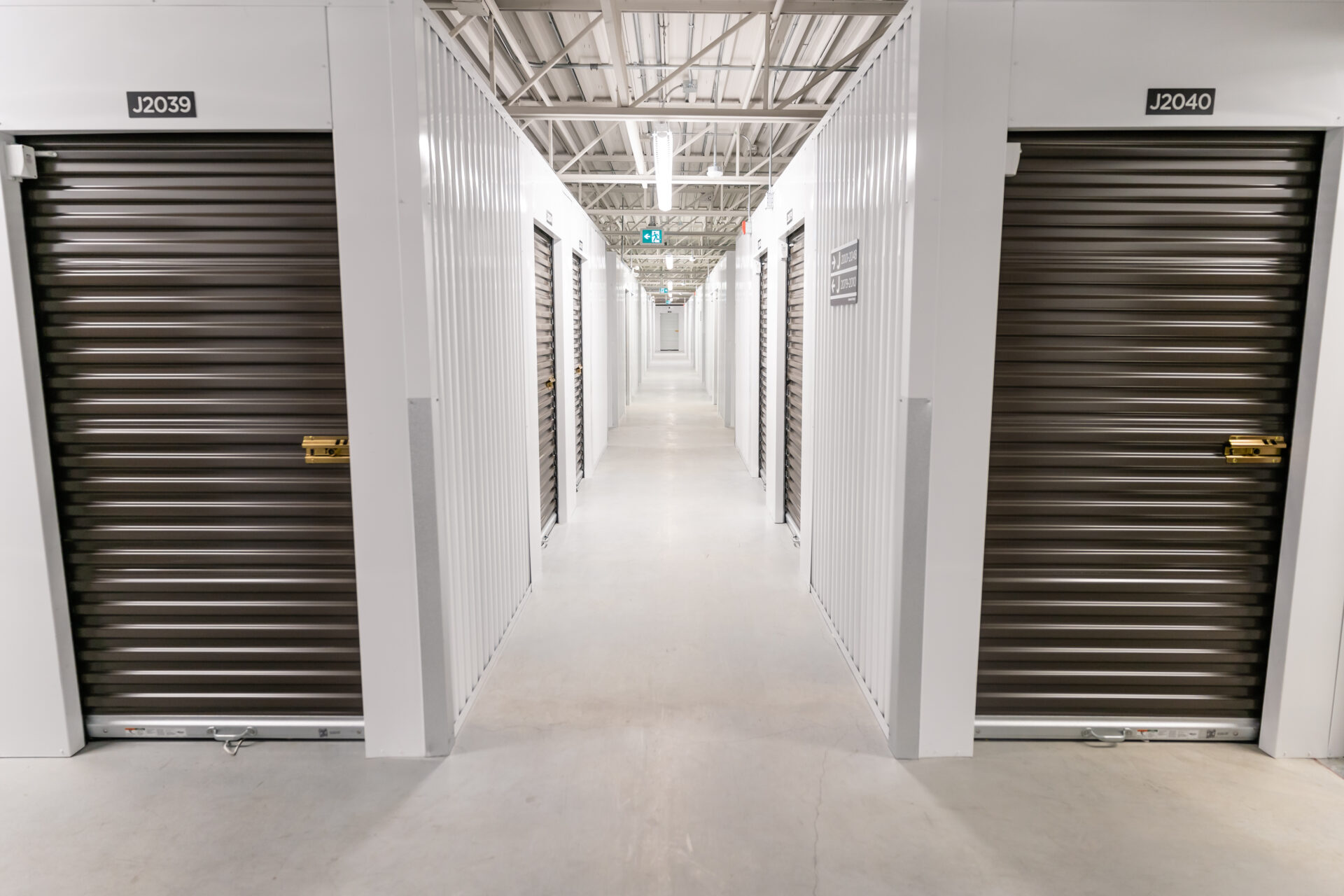 Empty units at vernon storage centre