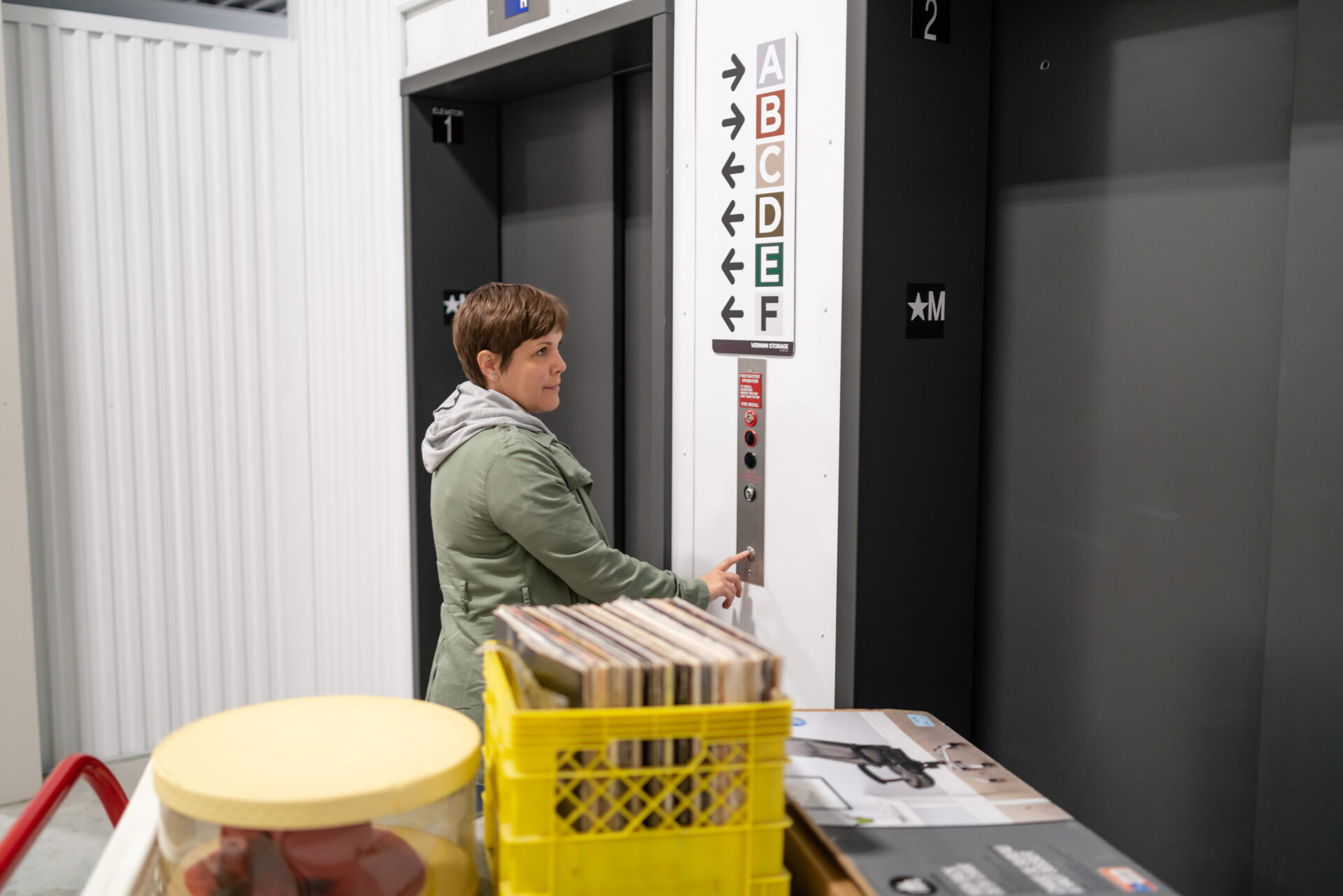 Accessing climate controlled unit at vernon storage centre