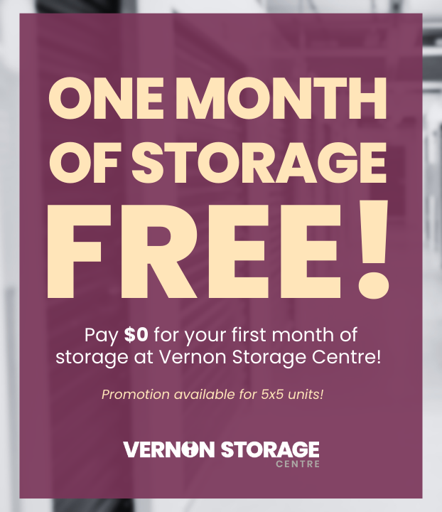 One Month Free Offer - Vernon Storage Centre